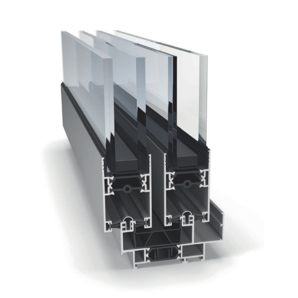 Ângulo de sistema de correr de aluminio C70 C